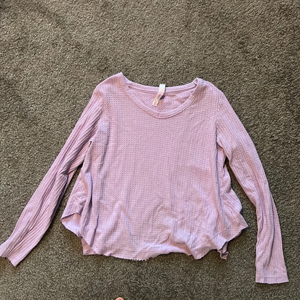 Pink open back sweater-Size XS